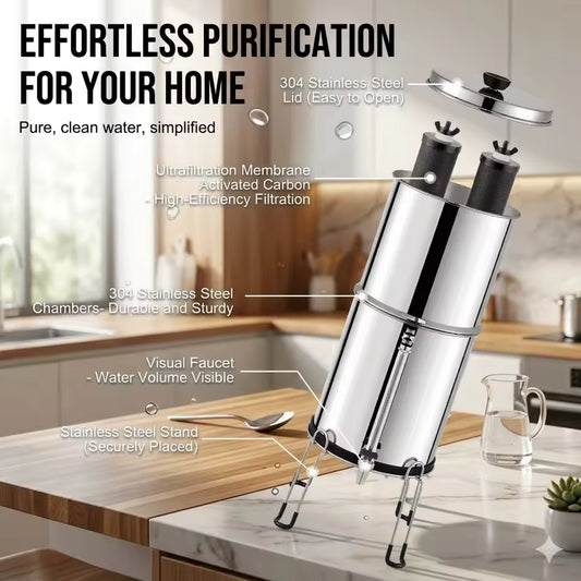 BASED Reverse Osmosis Water Filter (removes Fluoride, Chemicals, and Heavy Metals)