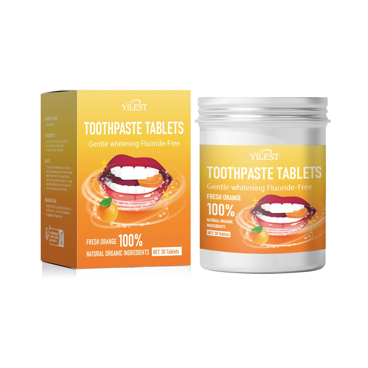 BASED Fluoride-Free Toothpaste Tablets (60/30 Count)