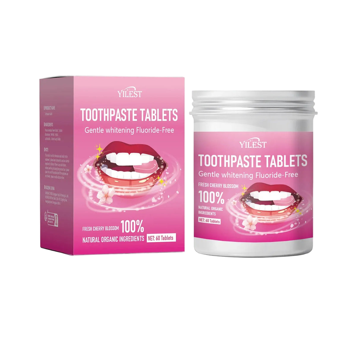 BASED Fluoride-Free Toothpaste Tablets (60/30 Count)