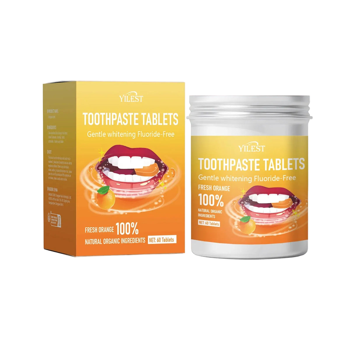 BASED Fluoride-Free Toothpaste Tablets (60/30 Count)
