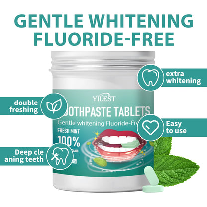 BASED Fluoride-Free Toothpaste Tablets (60/30 Count)
