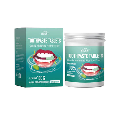 BASED Fluoride-Free Toothpaste Tablets (60/30 Count)